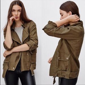 Aritzia Wilfred Free Rayder Jacket- Olive- Size XS